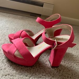 Anne Klein Lalima Platform Sandal Womens Pink
